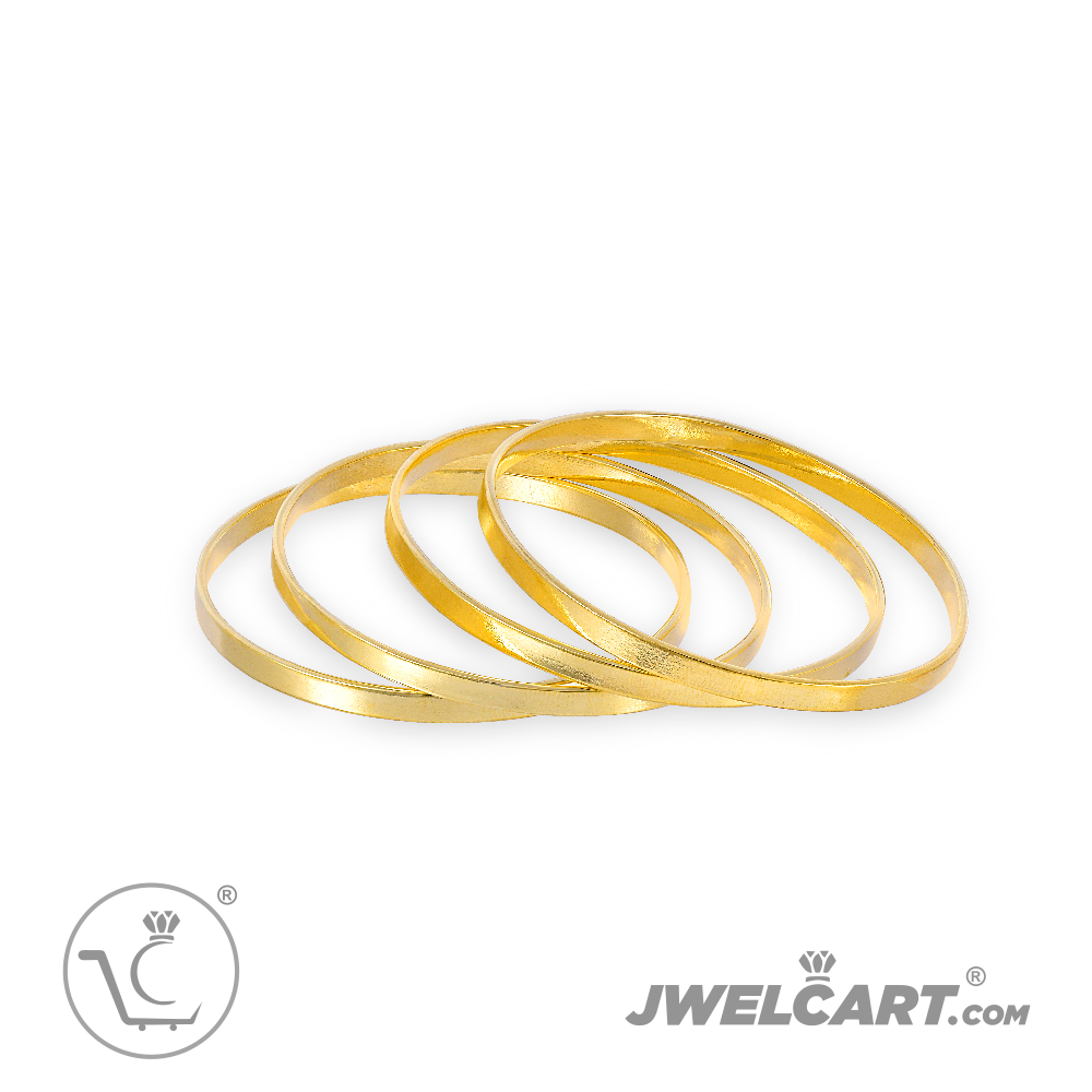 Hammered Texture Bangle with Real 18k Gold plated