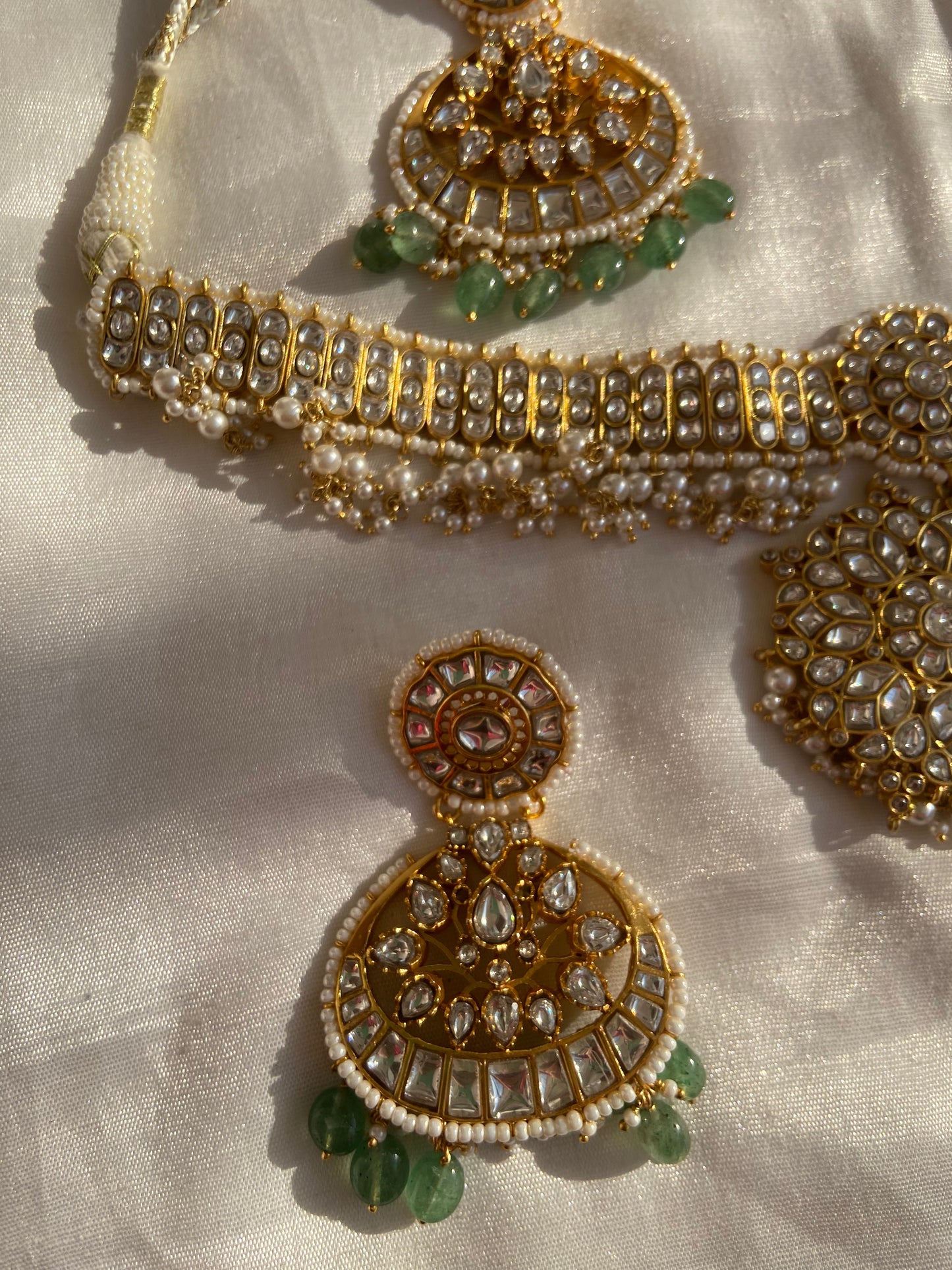 he beauty of this heritage jewelry lies in its timeless design and the sacred energy it carries, passed down through generations of Hindu artisans in Rajasthan.
Crafted in solid 925 sterling silver and stamped for purity, this necklace set is also a wise investment in luxury silver jewelry. Over time, handcrafted silver jewelry like this increases in value, making it a sustainable fashion choice with long-term wealth benefits.