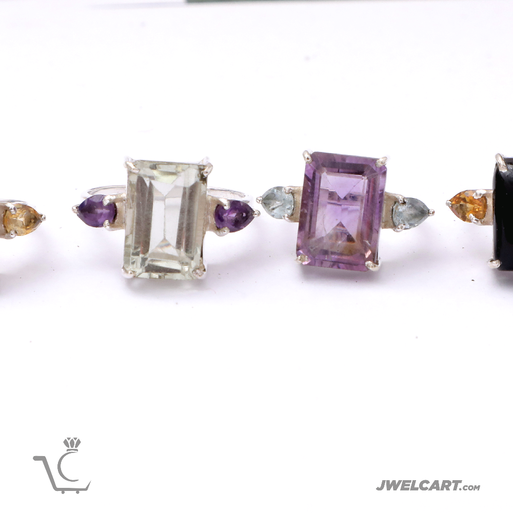 sterling silver gemstone ring jwelcart.com