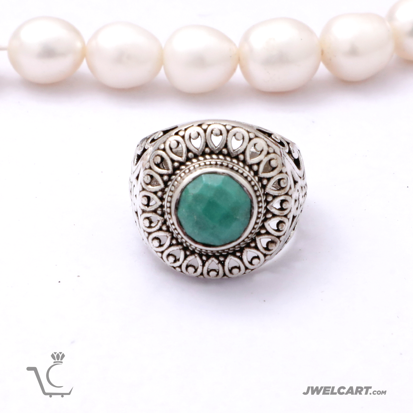 Turquoise Silver ring Jwelcart.com