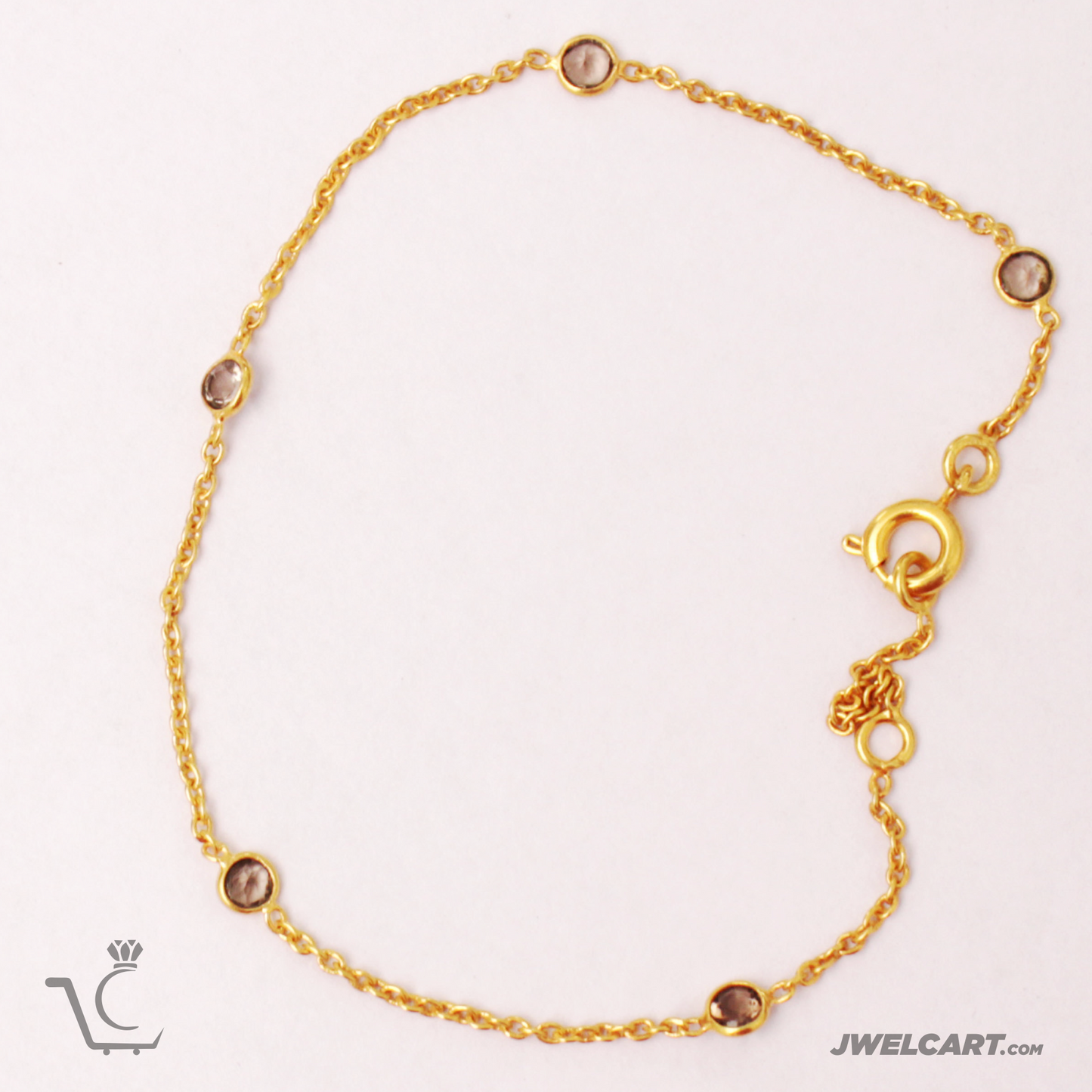 gemstone chain bracelets in silver jwelcart.com