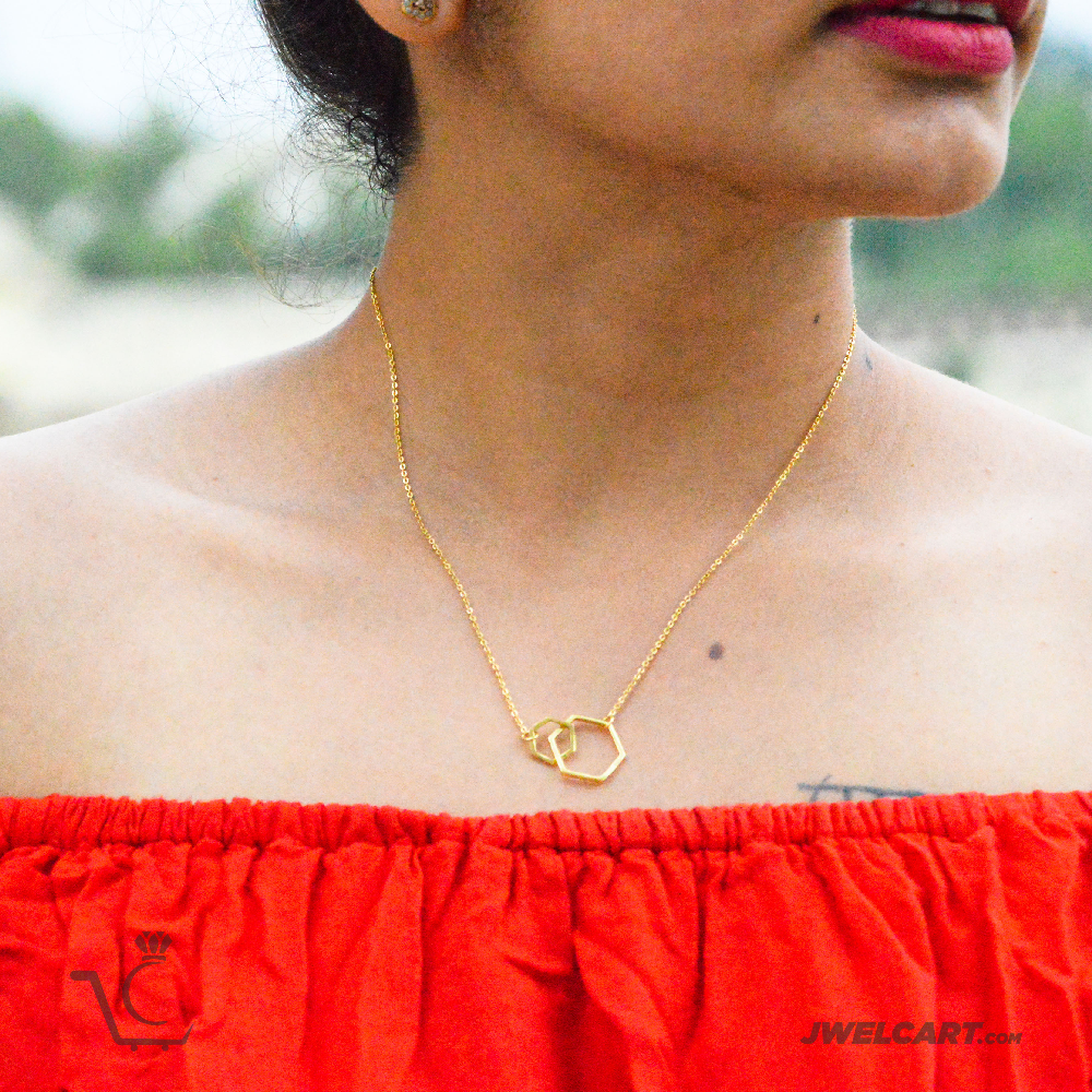 layer chain gold necklace jwelcart.com