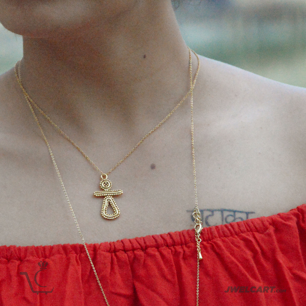 18k gold plated layer necklace jwelcart.com