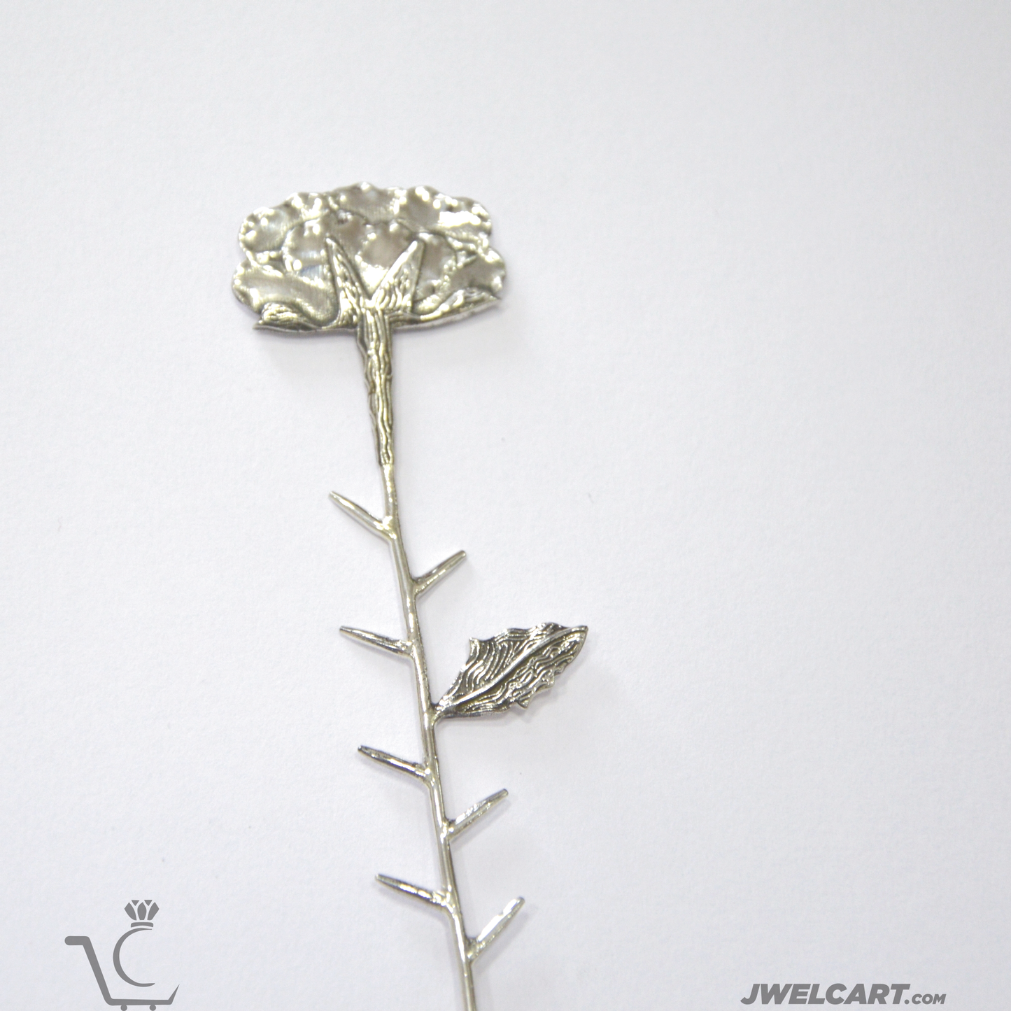 Sookhe Phool Silver Bookmark for Book Lovers and Book Readers with Personalized Name