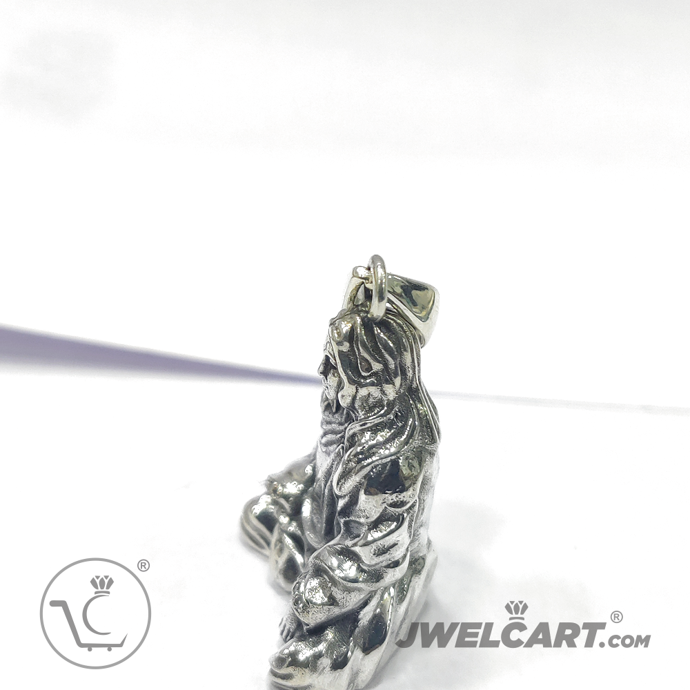 Paramahansa Yogananda statue silver pendant