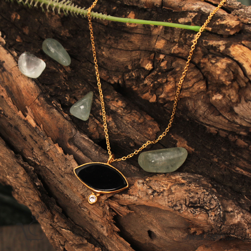 evil eye gold necklace jwelcart.com