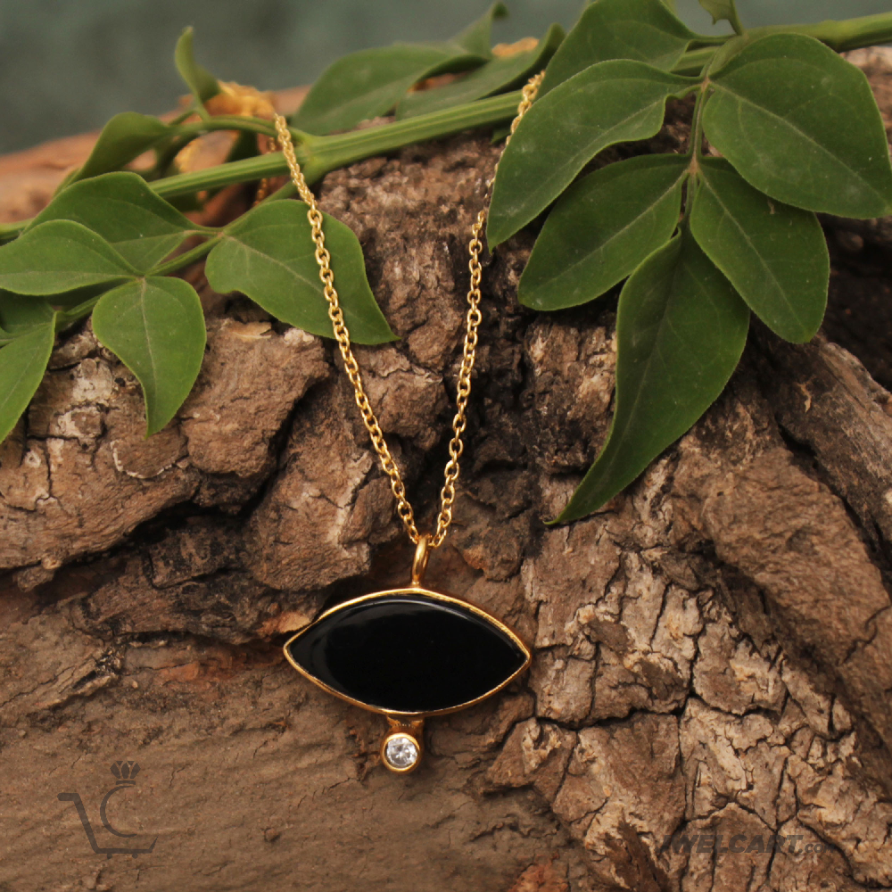 onyx pendant necklace jwelcart.com