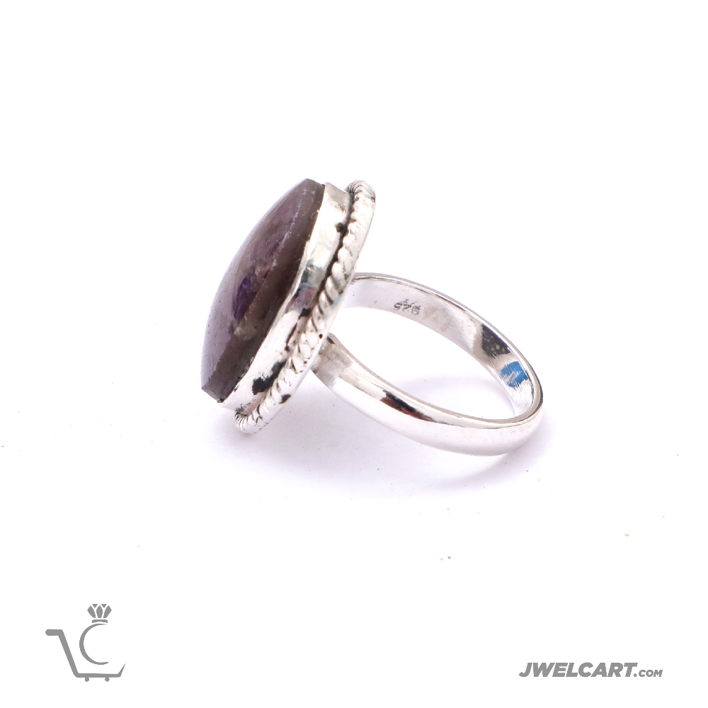 Natural ruby silver ring jwelcart.com