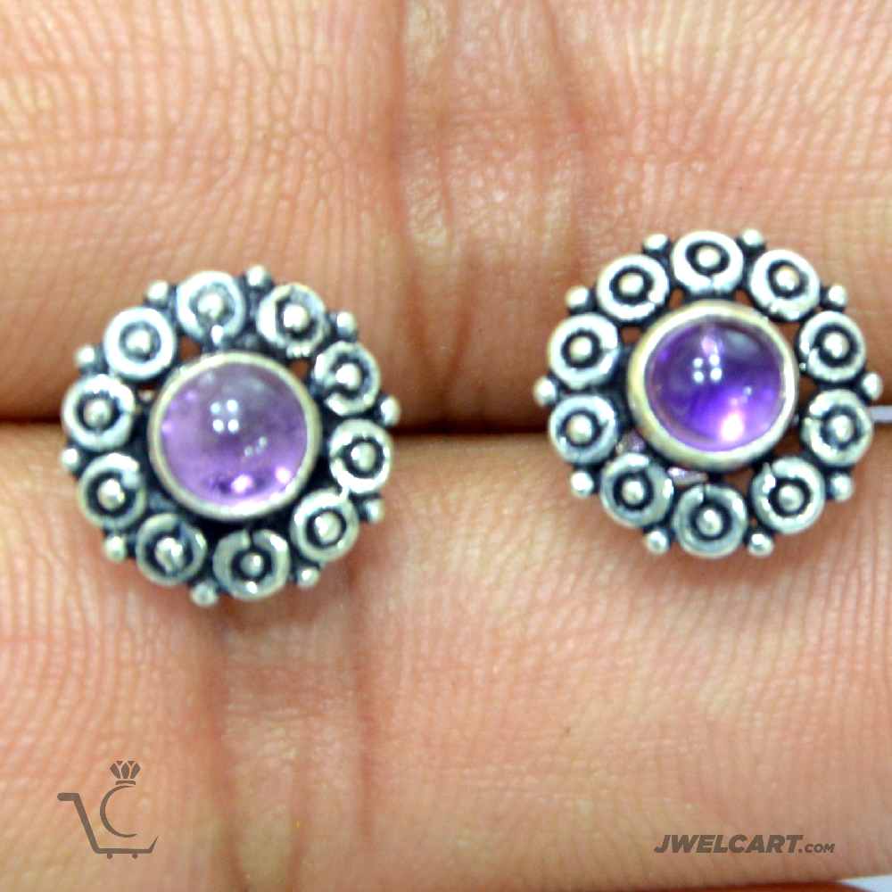 amethyst studs jwelcart.com