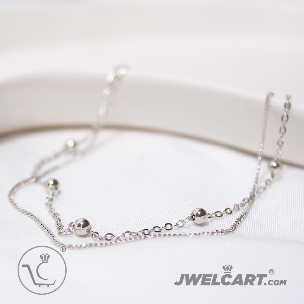 silver wire anklets payal jwelcart.com