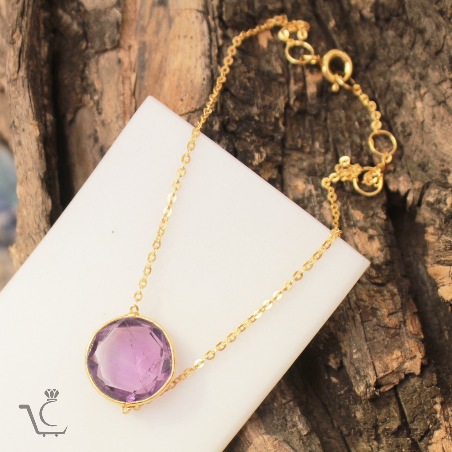 gemstone chain necklace jwelcart.com