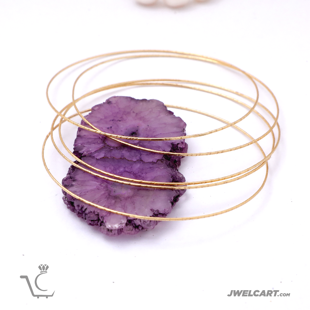 thin gold bangles jwelcart.com