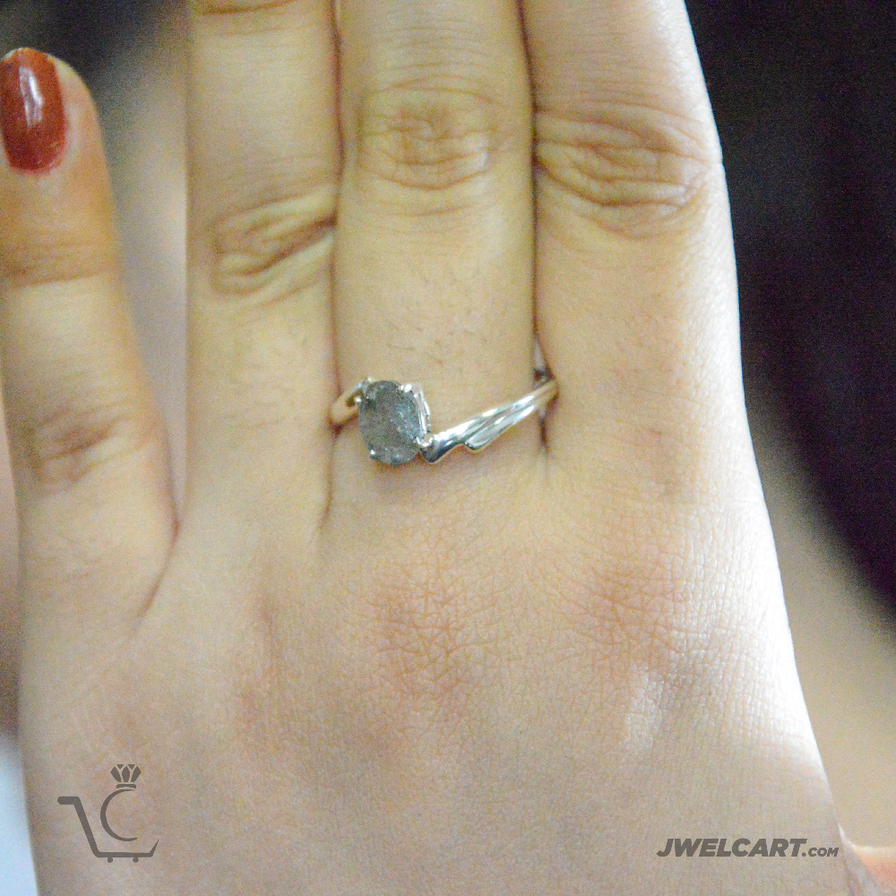 prong stone silver ring jwelcart.com