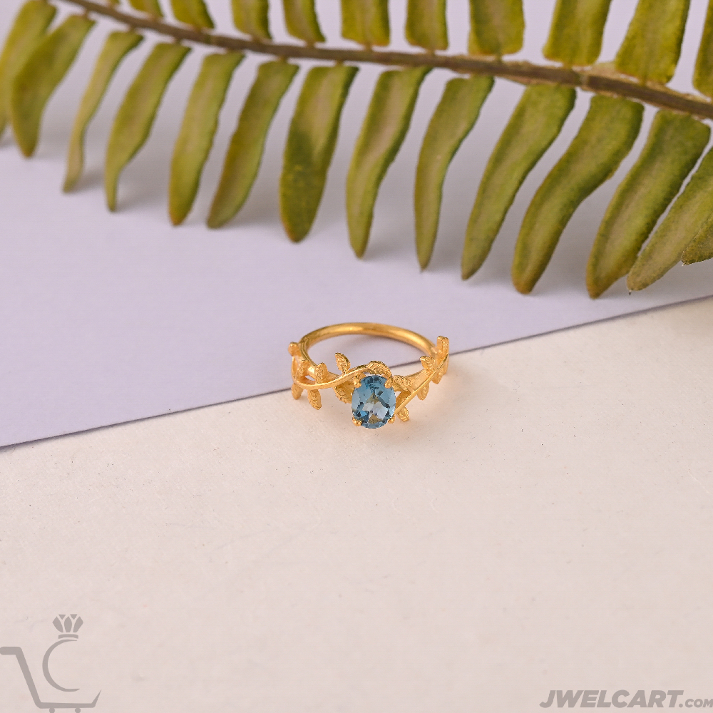 london blue topaz gold ring jwelcart.com