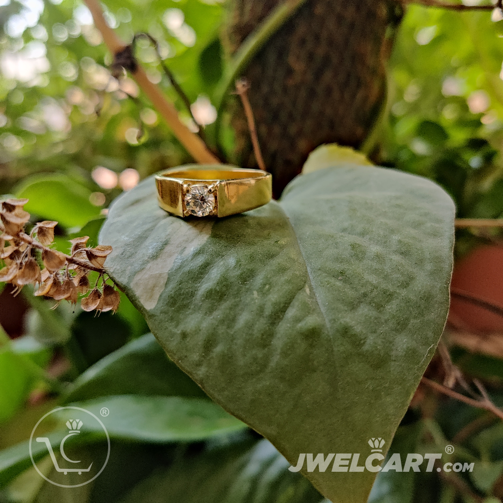 Solitaire Rings for Mens mens solitare gold ring jwelcart.com
