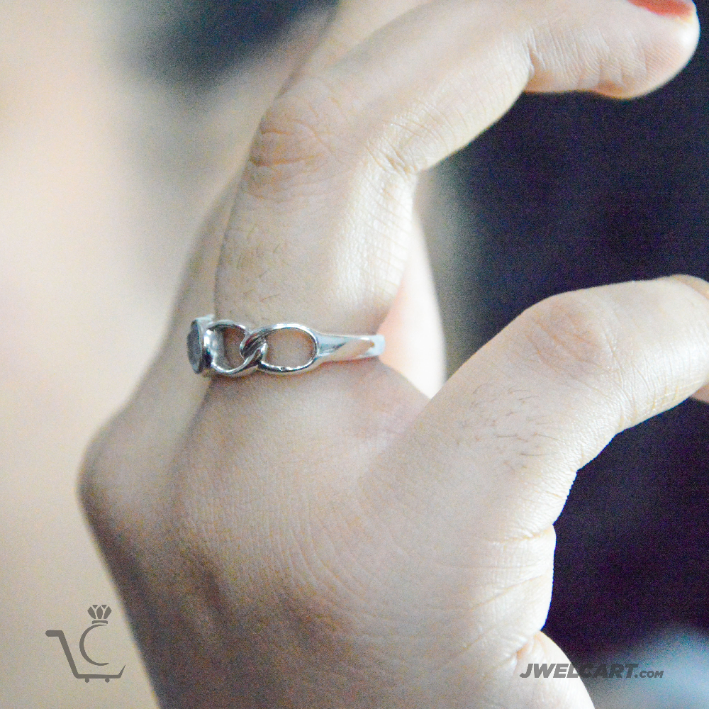 silver moonstone oxidized ring jwelcart.com