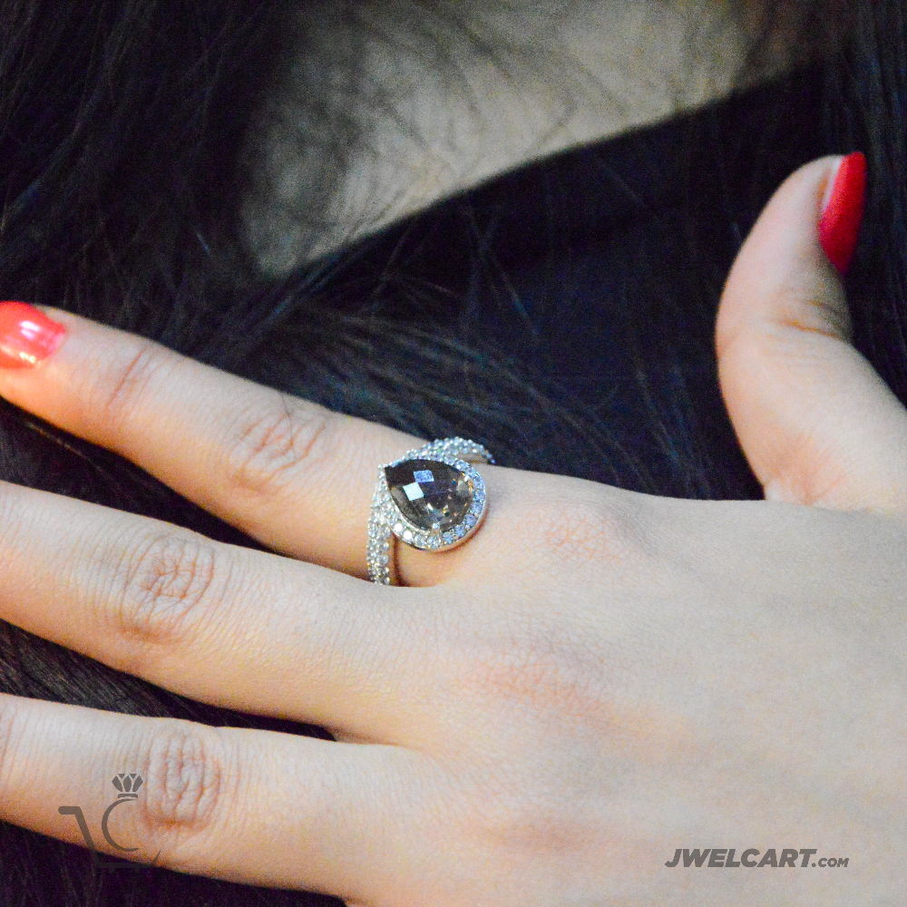 zircon silver ring jwelcart.com