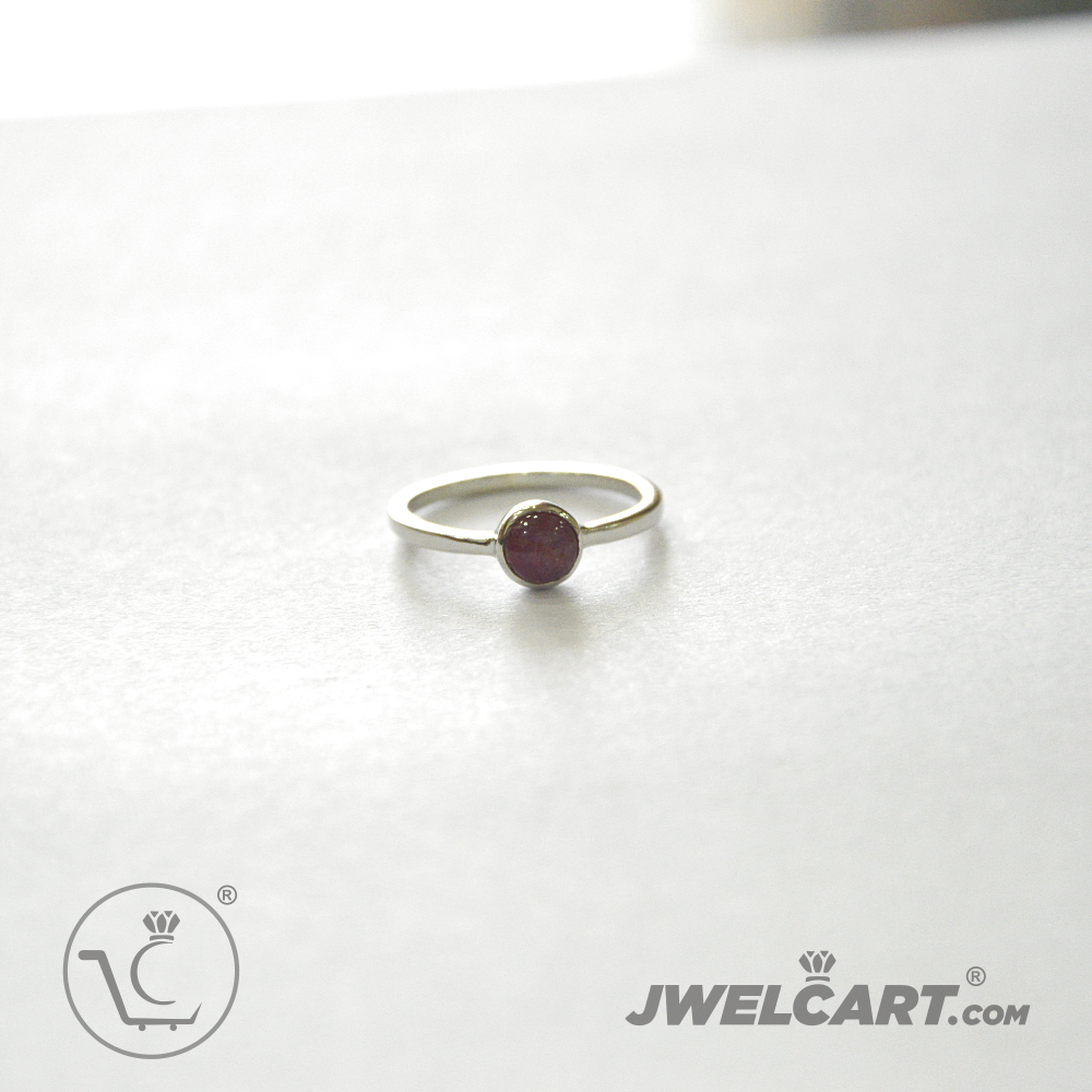shinny star ruby silver ring jwelcart.com