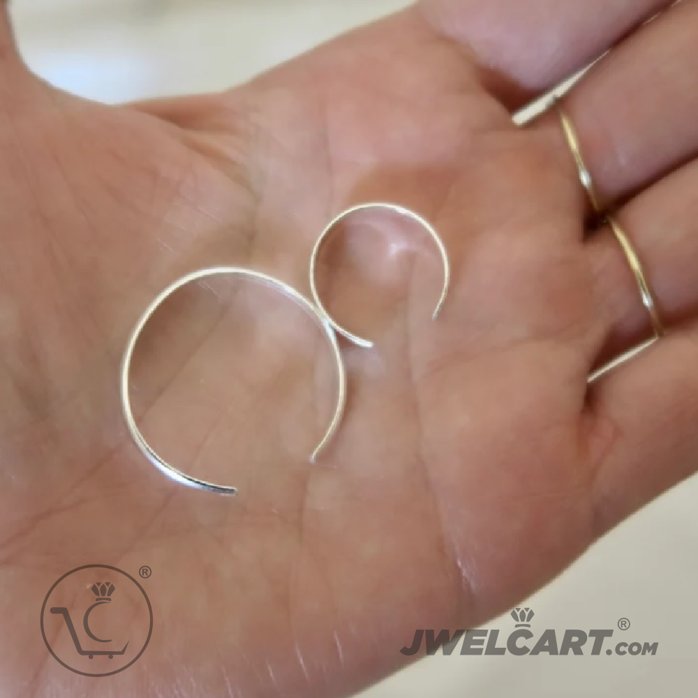 Plain Silver Wire Toe ring for women JwelCart.com