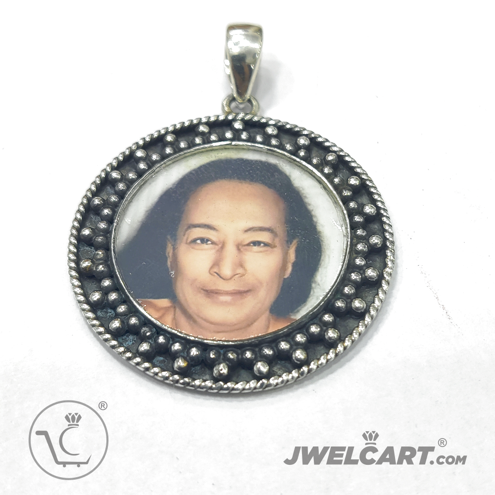 Photo pendant ~ Yogananda Silver Pendant