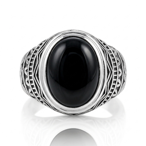 The deep black color of the genuine Black Onyx gemstone creates a powerful visual appeal that symbolizes strength, determination, confidence, and protection. Every ring is individually handcrafted, ensuring that no two pieces are exactly alike, making your jewelry truly unique. Made from authentic 925 Sterling Silver, this ring offers exceptional durability, long-lasting shine, and comfortable everyday wear while maintaining the premium quality expected from fine handcrafted jewelry. The detailed oxidized f