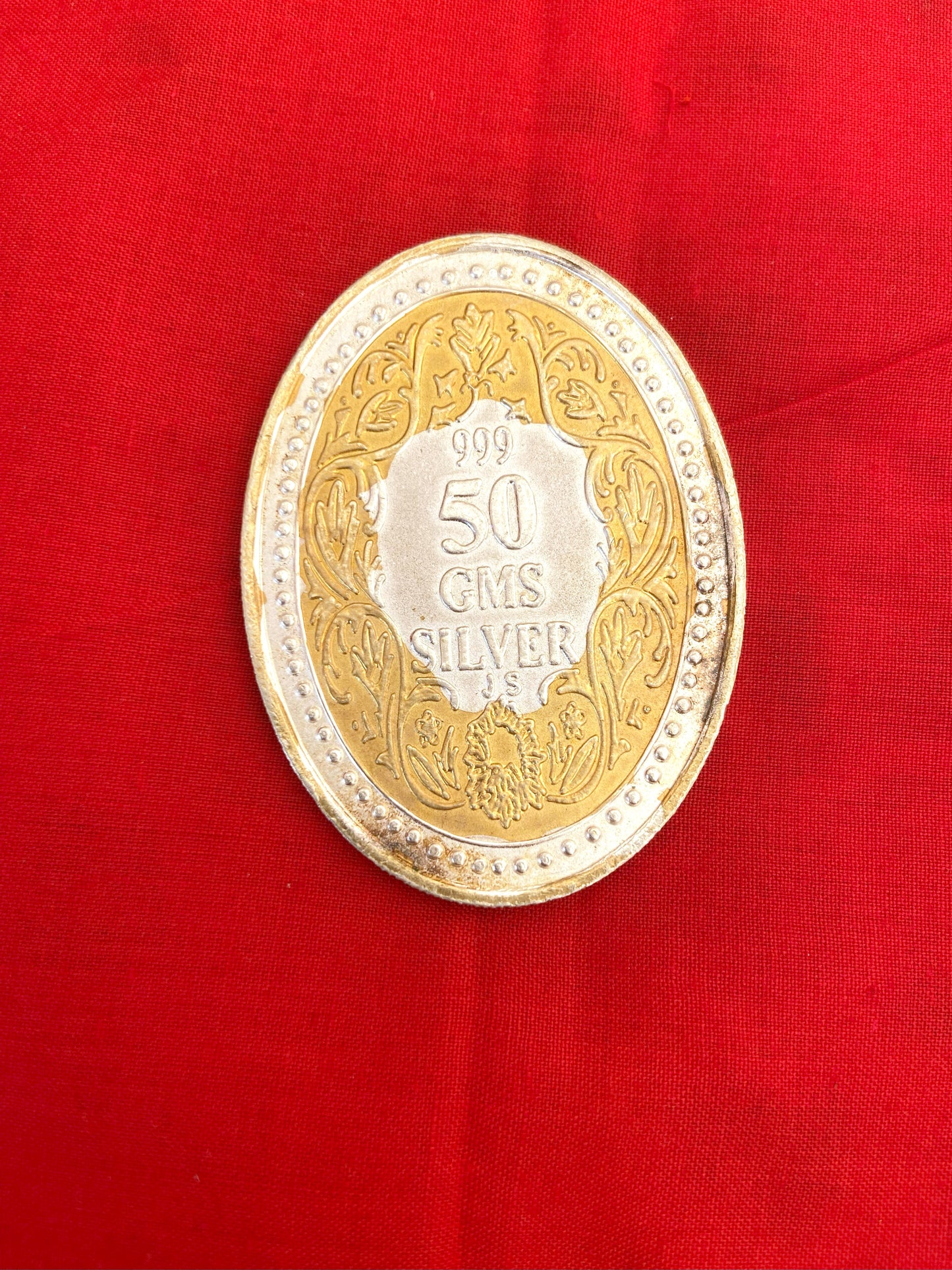 Silver Coins 50 Grams Coin 999 Hallmarked Pure Silver Gold Plated Victoria Queen Design