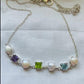 Sterling silver gemstone necklace, multistone silver necklace, amethyst peridot topaz necklace, freshwater pearl silver necklace, colorful gemstone necklace, dainty silver chain necklace, natural gemstone jewelry, pearl and gemstone necklace, handmade silver necklace, blue topaz necklace silver, square gemstone necklace, real gemstone necklace, amethyst necklace sterling silver, peridot necklace silver, birthstone necklace women, designer gemstone necklace, elegant silver necklace for women,  pearl necklace