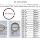 Find your perfect ring size easily by measuring the inner diameter of a ring you already own using a ruler or caliper in millimeters (mm). Compare your measurement with the size chart to determine the correct US ring size. For example, an inner diameter of 18.2 mm corresponds to US Size 8, while 19.8 mm corresponds to US Size 10. Measure across the widest inside part of the ring for the most accurate result. This simple sizing method helps ensure a comfortable and secure fit before placing your order. If yo