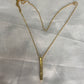 Bar Necklace / Couple Necklace ~ Customized Name & Dates ~Couple Gifts~22k Gold Plated