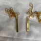 Bar Necklace / Couple Necklace ~ Customized Name & Dates ~Couple Gifts~22k Gold Plated