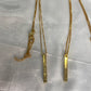 Bar Necklace / Couple Necklace ~ Customized Name & Dates ~Couple Gifts~22k Gold Plated
