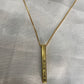 Bar Necklace / Couple Necklace ~ Customized Name & Dates ~Couple Gifts~22k Gold Plated