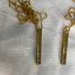 Bar Necklace / Couple Necklace ~ Customized Name & Dates ~Couple Gifts~22k Gold Plated