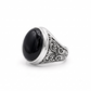 admired for centuries for its rich black beauty and elegant appearance, making it one of the most popular gemstones in men's jewelry collections around the world. This gemstone symbolizes strength, determination, confidence, and protection, making it a meaningful gift for fathers, husbands, brothers, boyfriends, sons, or friends. The bold signet-inspired design appeals to men who appreciate luxury fashion, streetwear, rock style, hip hop culture, biker accessories, gothic fashion, western style, and contemp