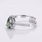 Natural Moss Agate Ring Solid 925 Sterling Silver Handmade Gemstone Jewelry Women's Moss Agate Ring Gift for Her Statement Jewelry Womens Adjustable Band (Copy)