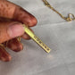 Bar Necklace / Couple Necklace ~ Customized Name & Dates ~Couple Gifts~22k Gold Plated