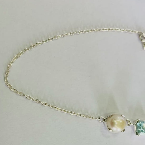pearl necklace with stones, boho gemstone necklace, semi-precious stone necklace, 925 stamped necklace, minimalist gemstone necklace, natural pearl necklace, colorful silver jewelry, sustainable fashion jewelry, jewelry with real pearls and gems, luxury silver necklace, unique handmade necklace, multicolor gemstone choker, square cut stone necklace, delicate sterling silver necklace, silver necklace with real stones, adjustable silver necklace, everyday gemstone necklace, gift for her necklace, birthday gif