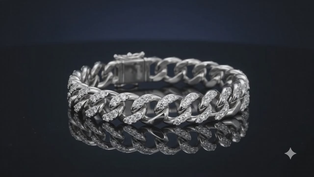 The silver bracelet handcrafted finish adds authenticity and premium appeal. The cool bracelet for boys trend is inspired by hip hop culture and celebrity fashion. The silver chain bracelet with American diamonds gives a premium luxury effect. The bold fashion bracelet for men is ideal for modern luxury styling. The silver bracelet stylish look makes it perfect for Instagram fashion photos and influencer styling. The luxury hip hop bracelet adds glamour and confidence to your wardrobe. The silver chain jewe