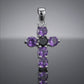amethyst pendant necklace, purple amethyst necklace, sterling silver amethyst jewelry, amethyst gemstone necklace, silver cross necklace, cross necklace for women, cross necklace for men, christian necklace for women, christian necklace for men, religious necklace, silver religious jewelry, natural amethyst jewelry, genuine amethyst necklace, purple stone jewelry, gemstone pendant necklace, silver gemstone necklace, faith necklace for women, faith necklace for men, christian gift ideas, religious gifts for 