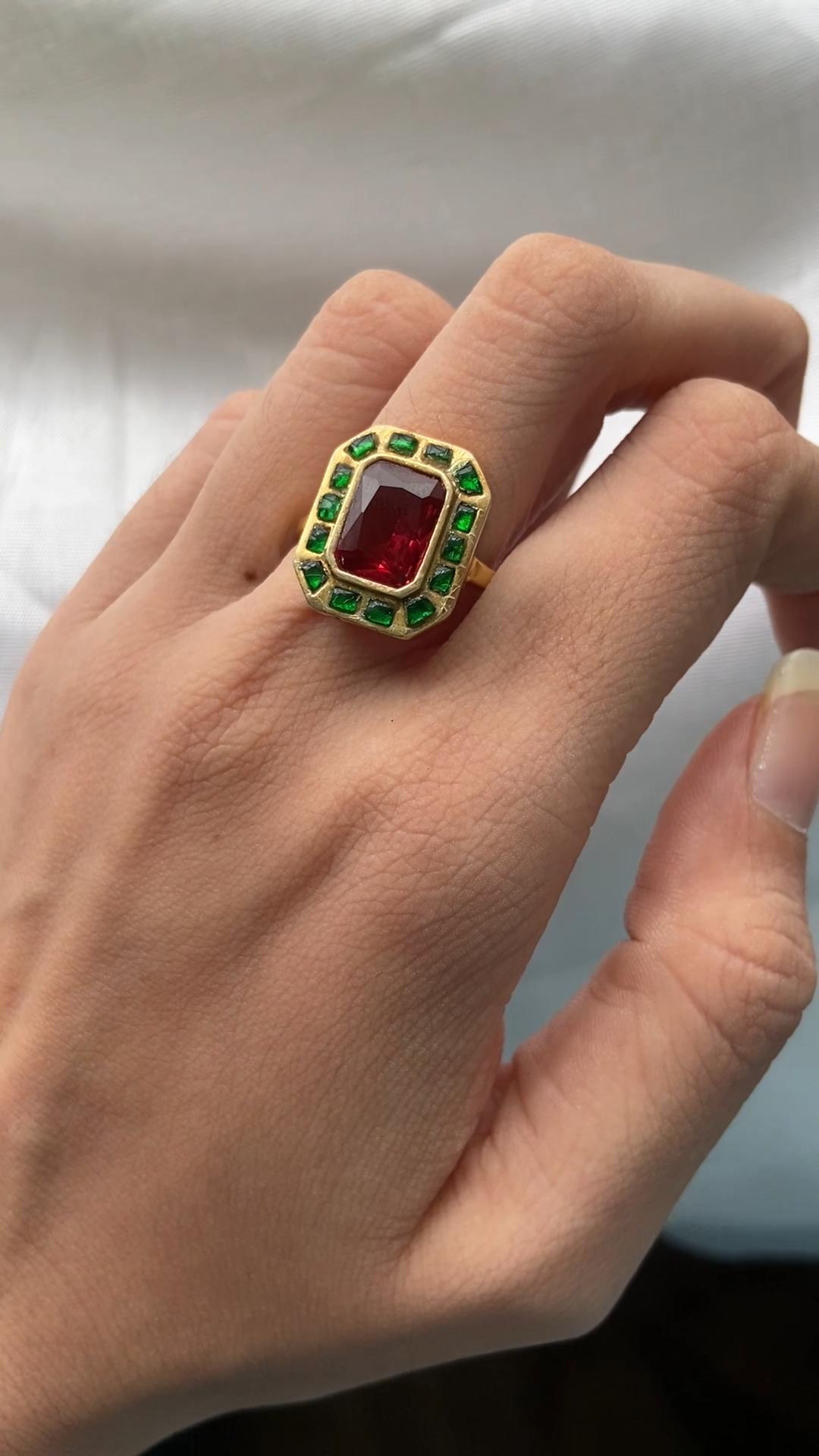 Green Stone Kundan Ring, Rajput Wedding Jewelry, Vintage Jaipur Ring, Luxury Silver Ring, Ethnic Polki Ring, 925 Silver Polki Jewelry, Traditional Indian Silver Ring, Rajput Bridal Ring, Red Green Stone Ring, Jaipur Handcrafted Jewelry, Silver Kundan Meena Jewelry, Kundan Meena Polki Silver Ring, Sanatan Dharma Jewelry, Festive Jewelry India, Heritage Temple Jewelry, Rajput Queen Jewelry, Royal Look Ring, Jaipur Meenakari Ring, Rajasthan Jewelry Ring, 