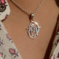 Shree Ram Pendant Necklace in 925 Sterling Silver with Thin Chain