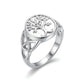 Solid 925 Sterling Silver Men's Tree of Life Ring Handmade Celtic Knot Band Mens Vintage Statement Jewelry Gift for Him