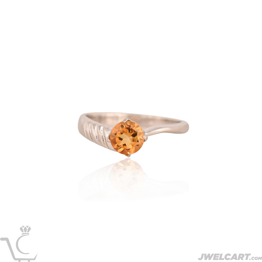 citrine ring silver ring Jwelcart.com