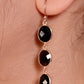 black oynx earrings