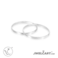 Silver hammered  bangles for women jwelcart.com
